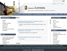 Tablet Screenshot of comune.cormons.go.it